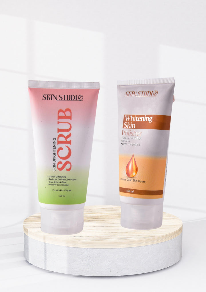 Skin Whitening Polisher and Skin Brightening Scrub Bundle Deal