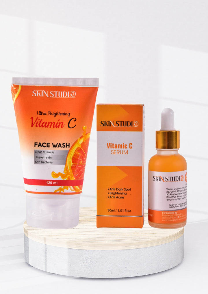 Vitamin c Face wash & Vitamin c Serum Bundle Deal