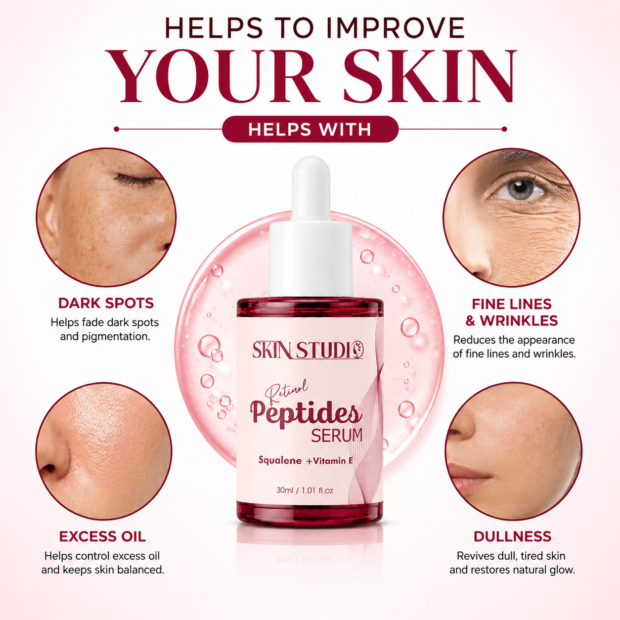 Retinol Peptides Serum - Skin Studio