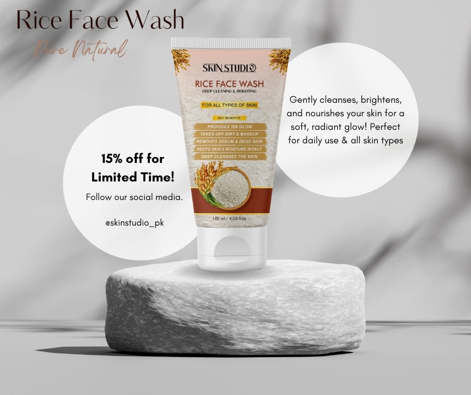 RiceGlow Face Wash - Skin Studio